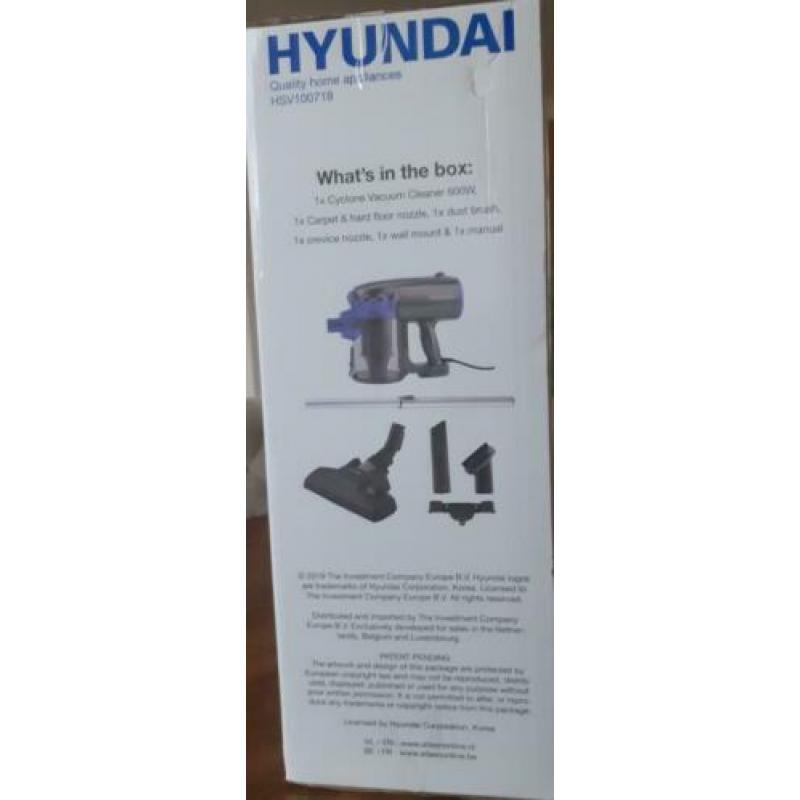 Hyundai steelstofzuiger 600W NIEUW IN DE DOOS