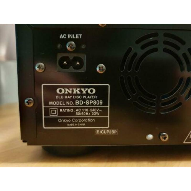 Onkyo blue-ray bd-SP809