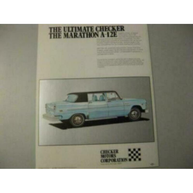 1980 Checker Marathon Brochure USA