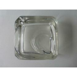 Pijpen asbak kristal 14x14x5 cm 1,2 kg zwaar geheel gaaf
