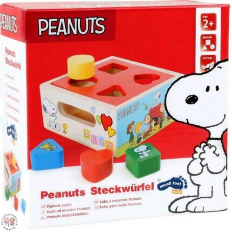 Houten vormenstoof Snoopy Peanuts speelgoed -->> NIEUW!