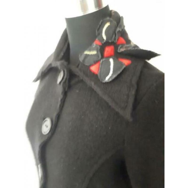 Vest5 - Zwart vest-jas van DIDIER PARAKIAN maat 40 (1)