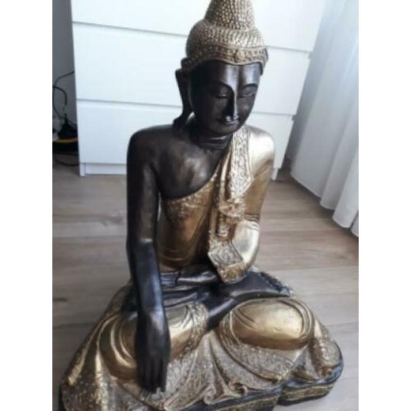 Zittende Boeddha goudkleurig
