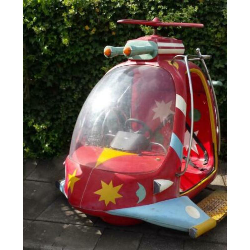 Originele oude polyester kermis helikopter, 1960