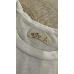 Hollister T-shirt || maat S || WIT