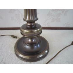 lamp, klassieke tafellamp, bronskleurig zware metalen lamp ,