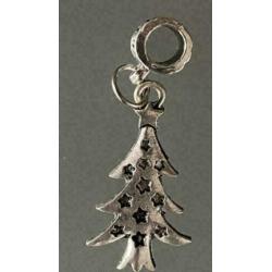 zilverkleurig kerstboom bedel geschikt voor o.a. Pandora