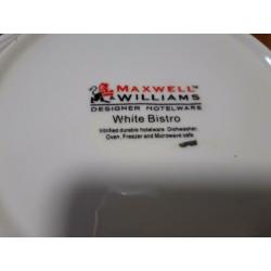 100 white bistro designer diepe borden van Maxwell&Williams