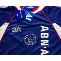 Nieuw met kaartjes: Ajax uit shirt 1999-2000, XXL, Umbro ABN