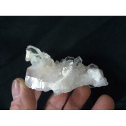 Fadenkwarts cluster, bergkristal