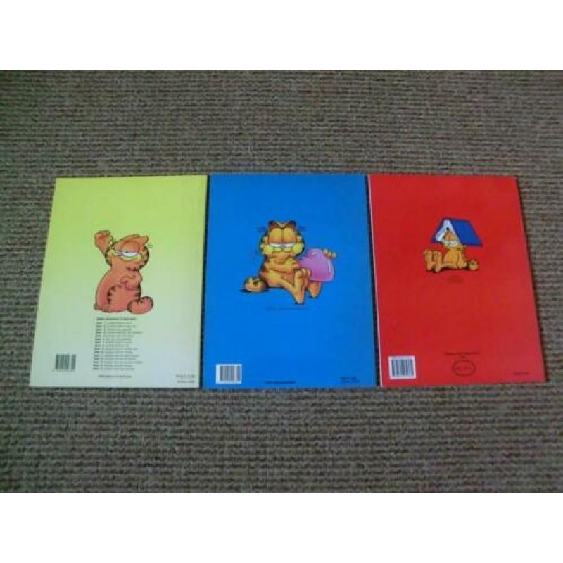 3 stripboeken uit de reeks van Garfield