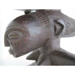 HEMBA Tabouret Kruk Afrikaanse tribale etnische kunst 1950