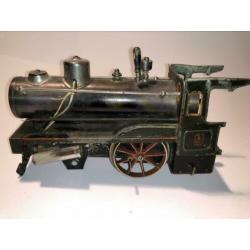 Carette spoor 1 live steam Storchenbein met 3 wagons