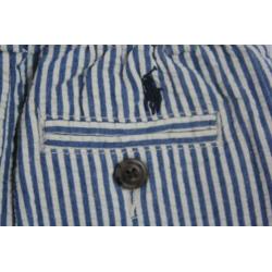Blauw-wit broekje van Ralph Lauren maat 74 (2094)