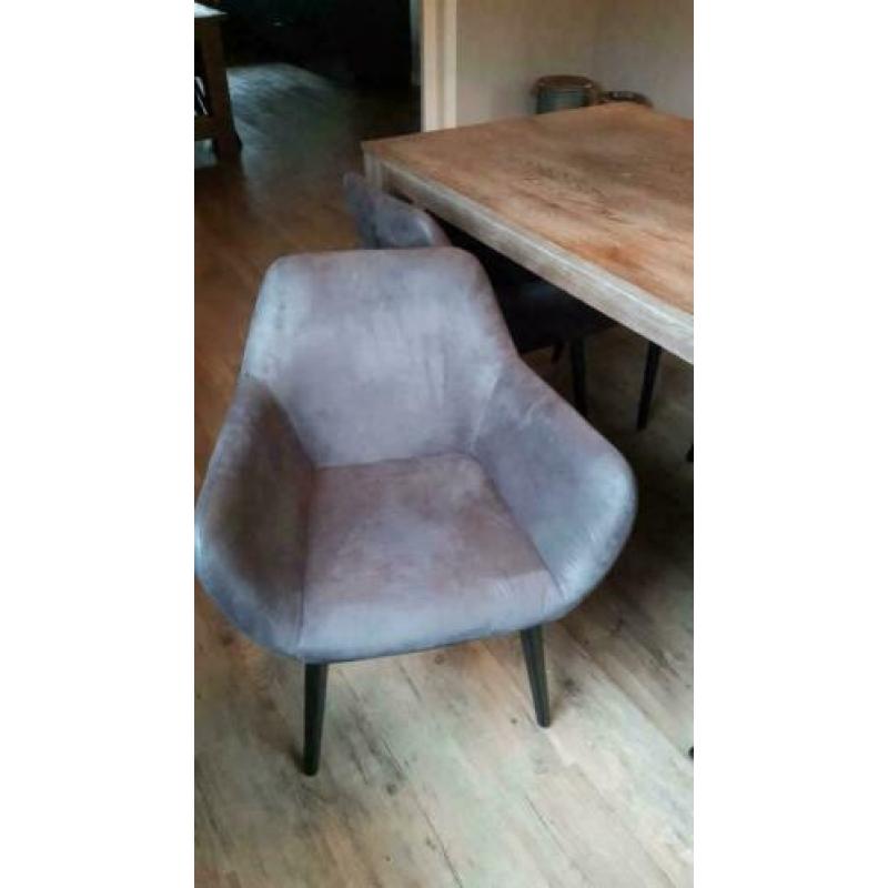 Vintage leatherlook stoelen