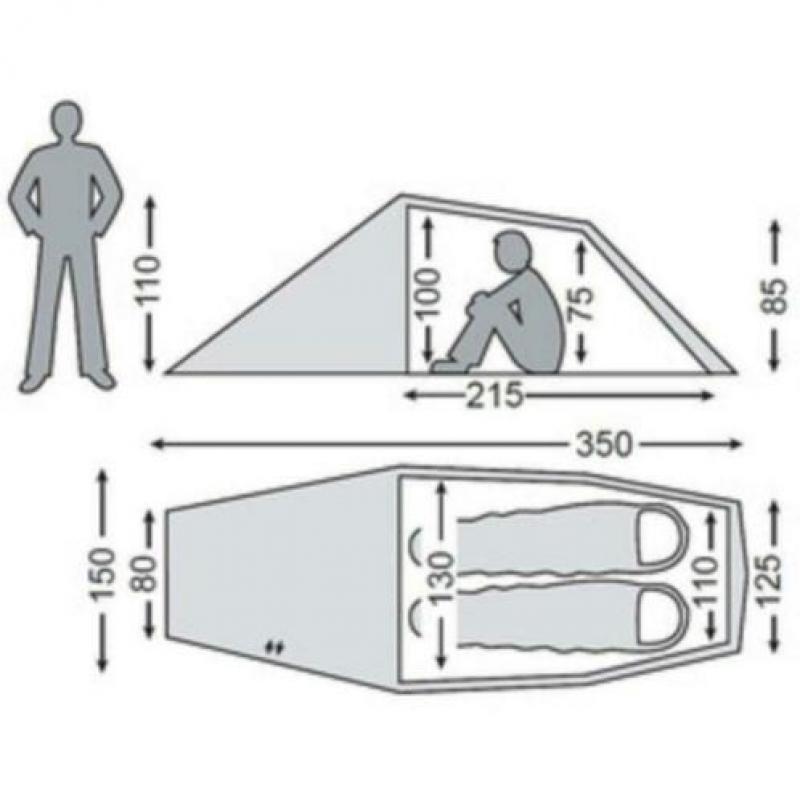 Nordisk Vitus 2-persoons (tunnel)tent