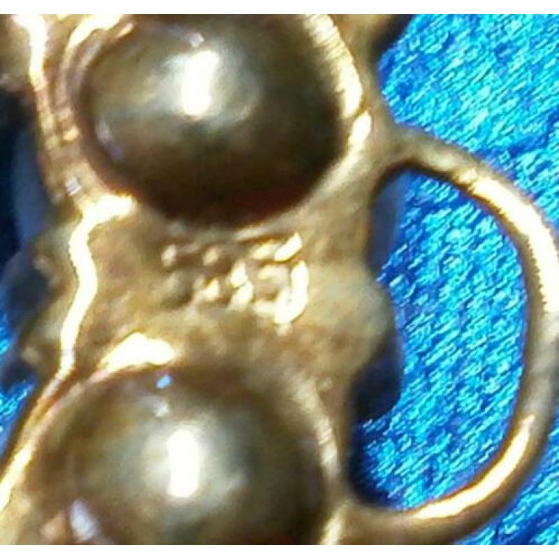 14 Karaat gouden parel broche circa 1960 Bijzonder design