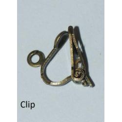 Bestek oorbellen met clips, haakjes of stekers (4233)