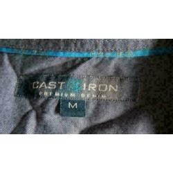 Cast Iron grijs overhemd maat M