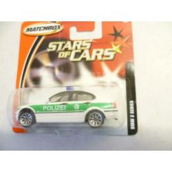 Matchbox Stars of Cars Bmw3 series Polizei Dinky Toys opdruk