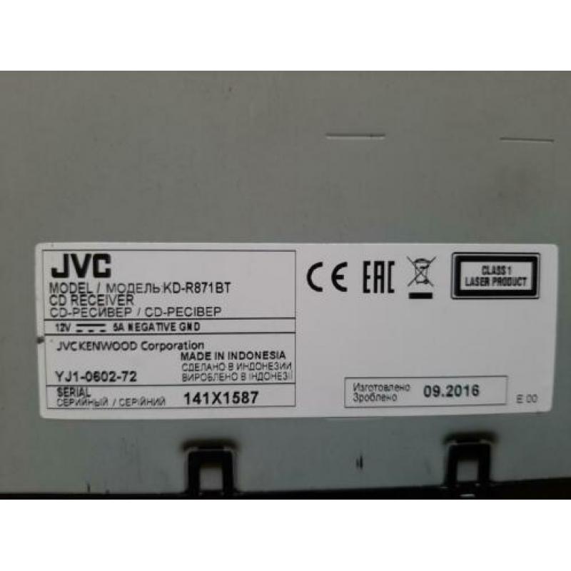 JVC KD-R871BT autoradio