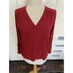Rode blouse, C&A, maat 36