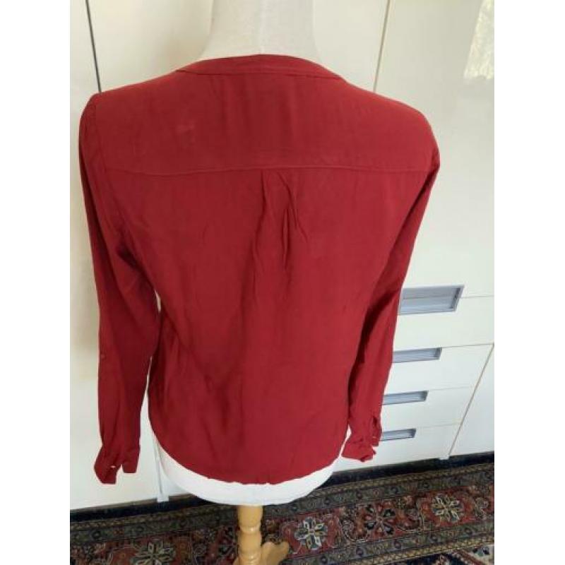 Rode blouse, C&A, maat 36