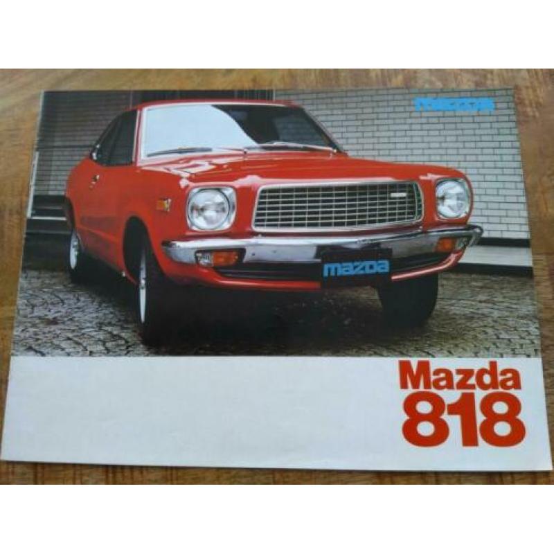 Mazda 818 folder uit 1976 in keurige staat