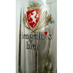 Bierglas Hengelo's bier pul 16 cm. hoog.