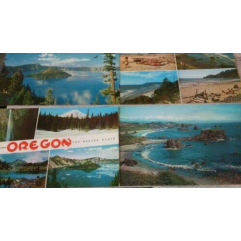 10 Oude ansichtkaarten / ansichten van Amerika [Oregon]