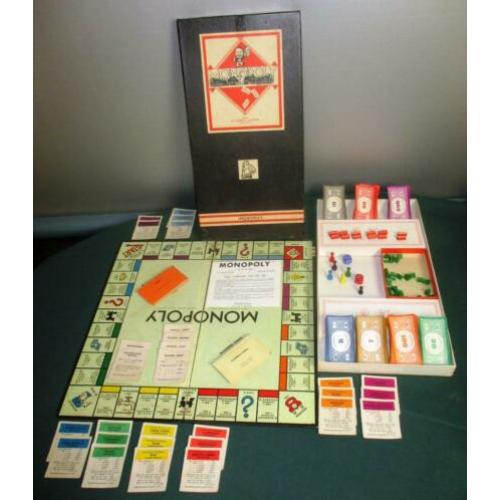 Monopolyspel in de zwarte doos. Jaren 60.