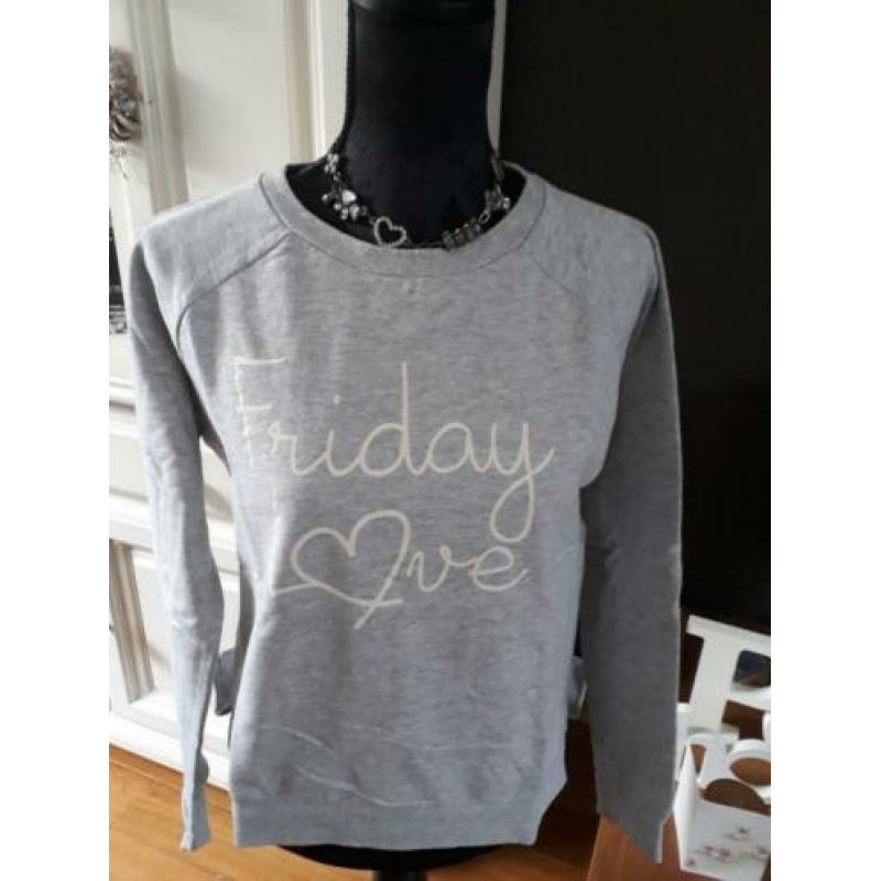 friday love sweater FBsister hoody trui mt M 40 Nieuw