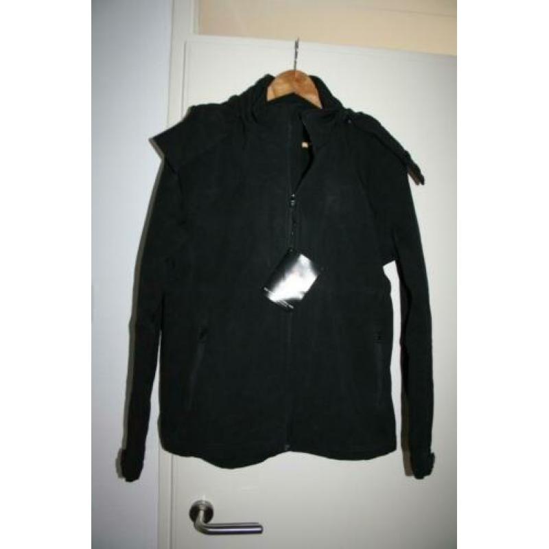 B&C softshell hooded zwarte jas mt M Nieuw