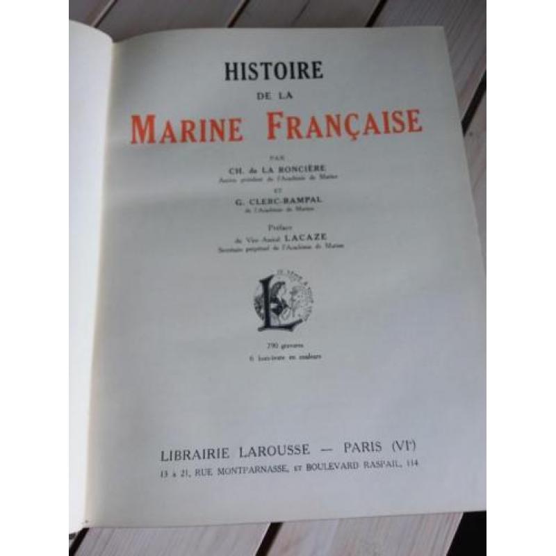 Histoire de la marine Française copyright 1934