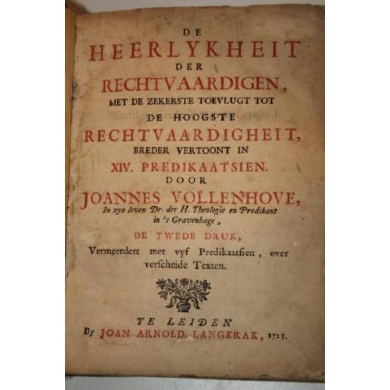 Johannes Vollenhoven - Heerlykheit der Rechtvaardigen (1723)