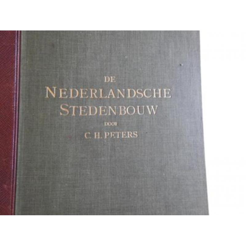 34 boeken Nederlandsche stedenbouw, bouwkunde,monumenten