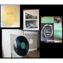 Boek, Schrei der Steppe, 1933 met LP, Afrika, natuur, antiek