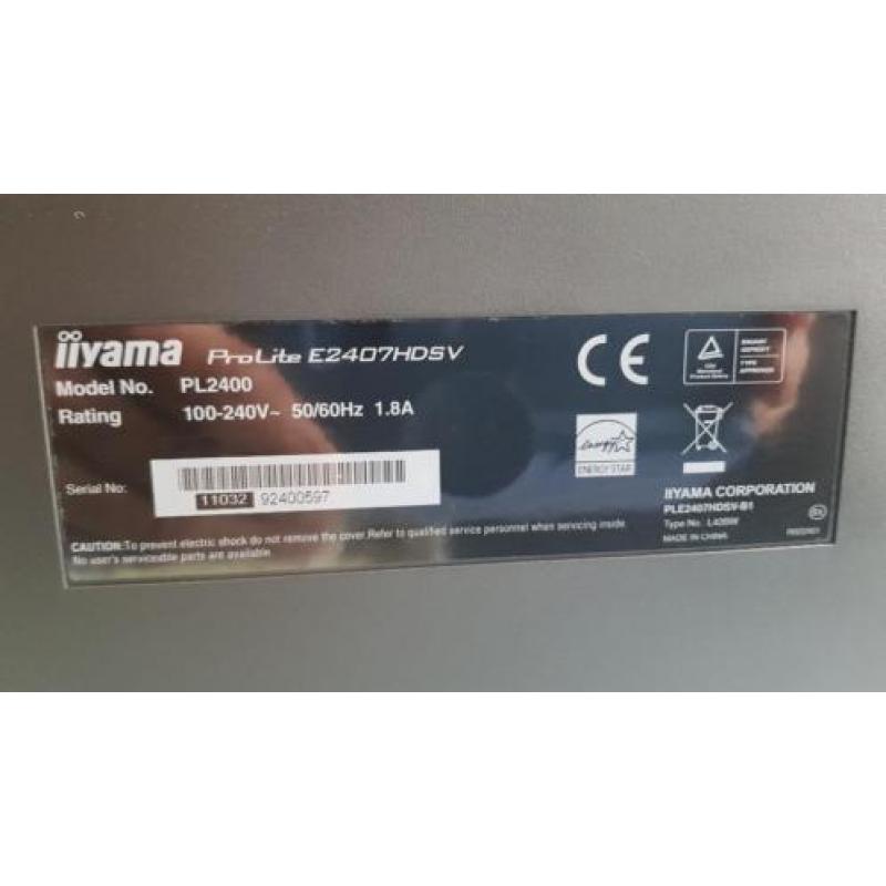 24 inch Ilyama beeldscherm