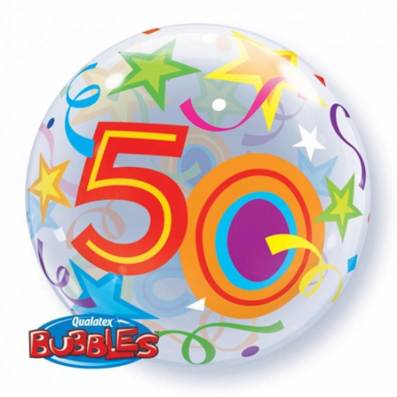 Feestartikelen diversen Qualatex Folie ballon met helium 50 jaar