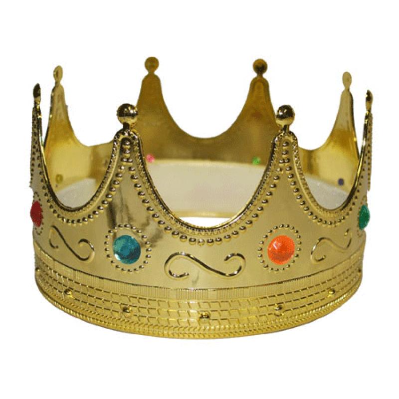 Carnaval Gouden koningskroon volwassenen Carnavalskostuum winkel Goedkoop